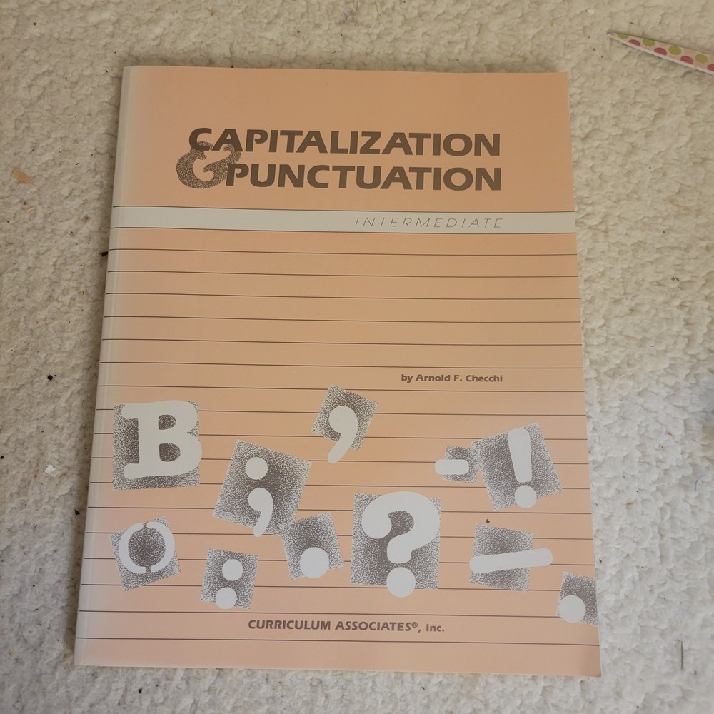 Curriculum Associates Capitalization & Punctuation Workbook Intermediate Excelle